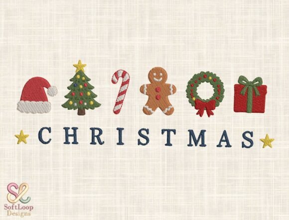 Adorable Christmas Embroidery Design for Festive Gifts