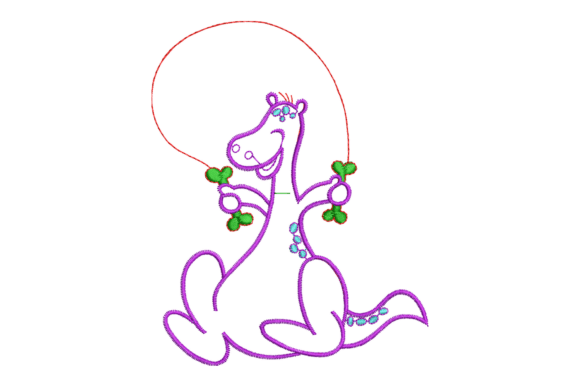 Charming Cute Cartoon Dinosaur Jump Rope
