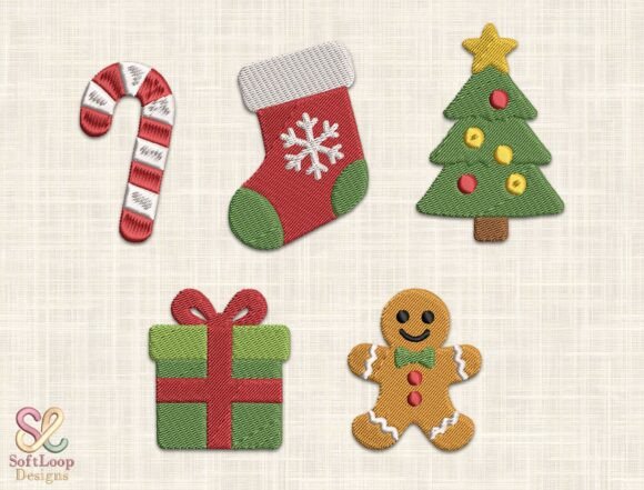 Christmas Classics Embroidery for Apparel