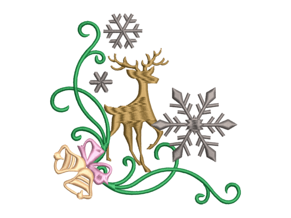 Christmas Deer Embroidery Design: A Festive Touch