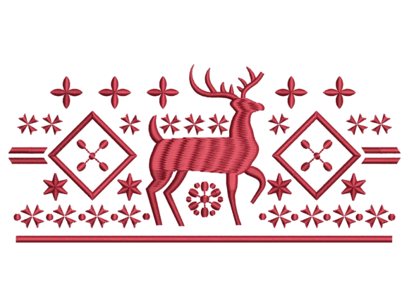 Ethnic Deer Embroidery Design: A Versatile Addition