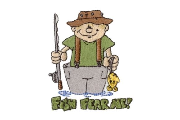 Fishin Dad: A Charming Embroidery Design for Dads