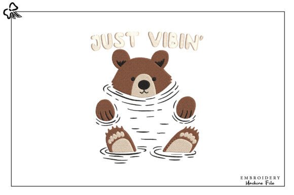Funny Bear Embroidery Design: A Charming Addition