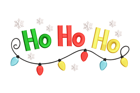 Ho Ho Ho Christmas Lights: A Festive Embroidery Review